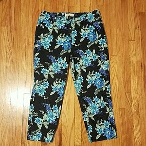 Talbots Floral Capri Pants